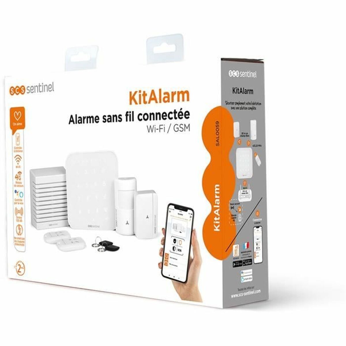 Alarmsystem SCS SENTINEL KitAlarm Wi-Fi 4G 8 Stücke