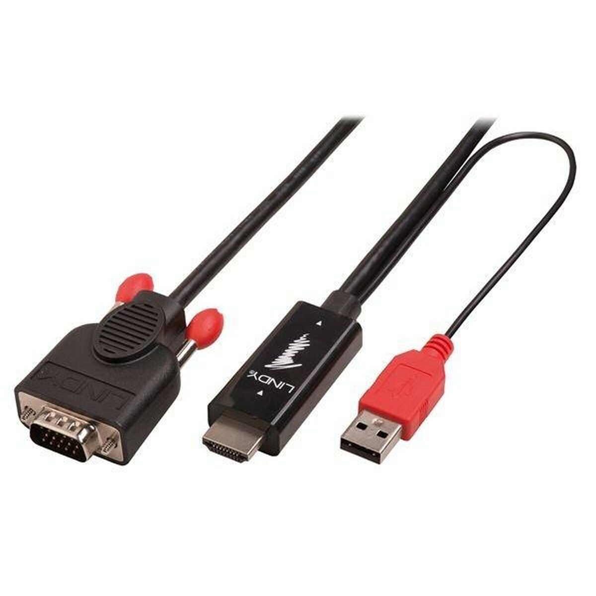 Adapter HDMI auf VGA LINDY Schwarz 2 m