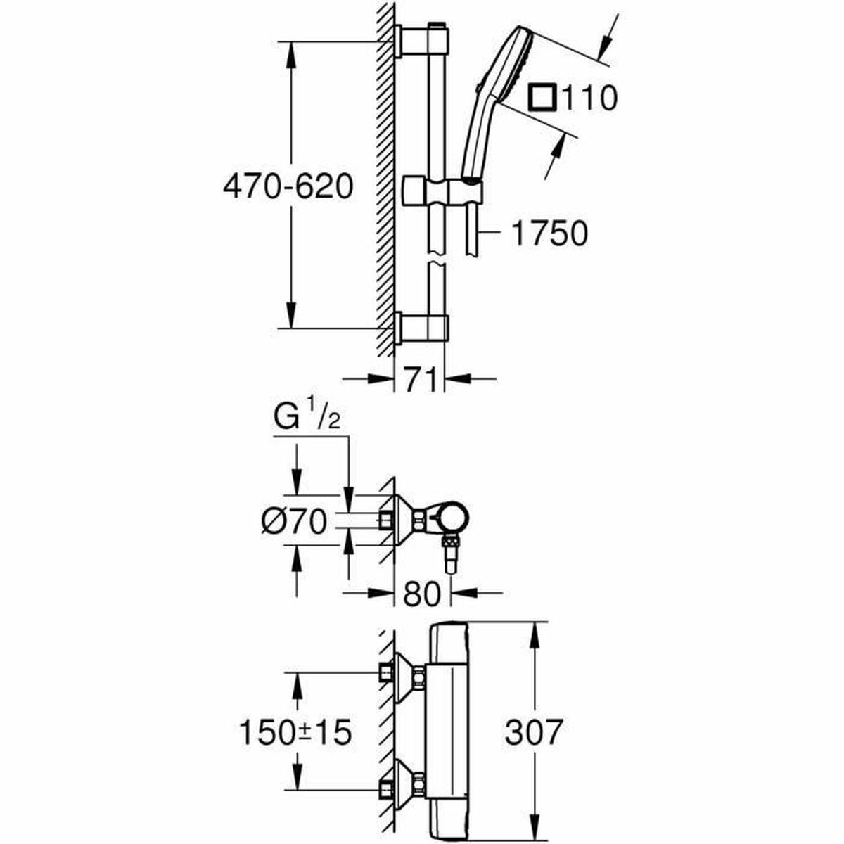 Dusche Säule Grohe Precision Trend