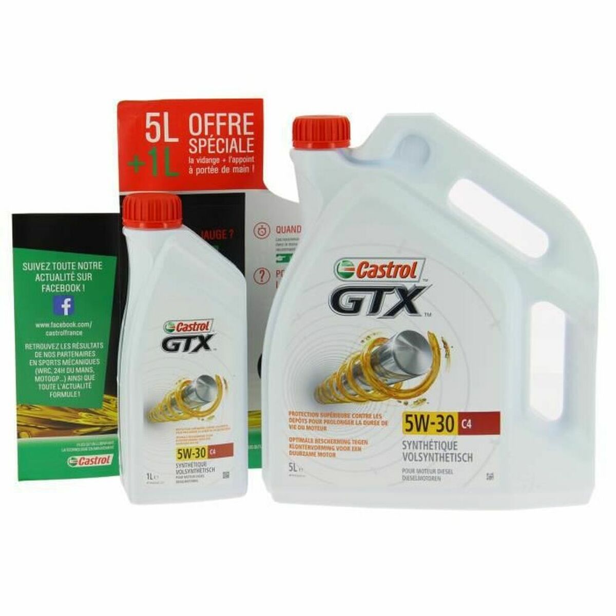 Auto-Motoröl Castrol GTX 5 l + 1 l 5W30