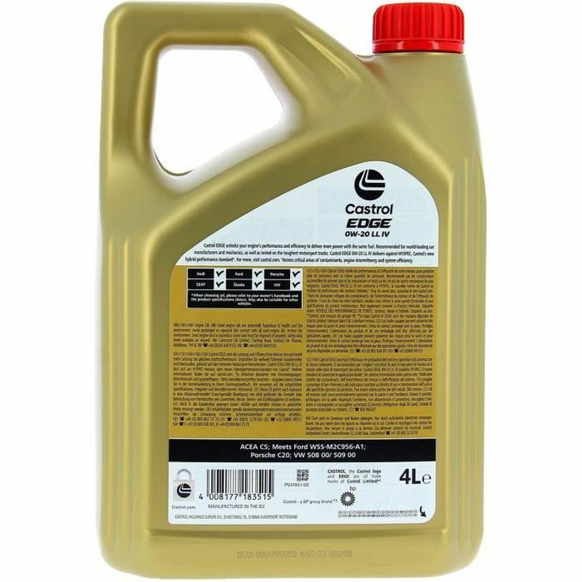 Motoröl Castrol EDGE Benzin Diesel Hybrid 0W20 5 L