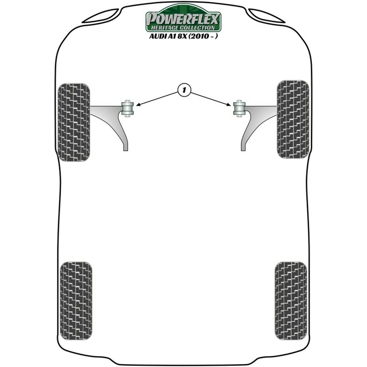 Silentblock Powerflex PFF85-1202 Rückseite Chassis