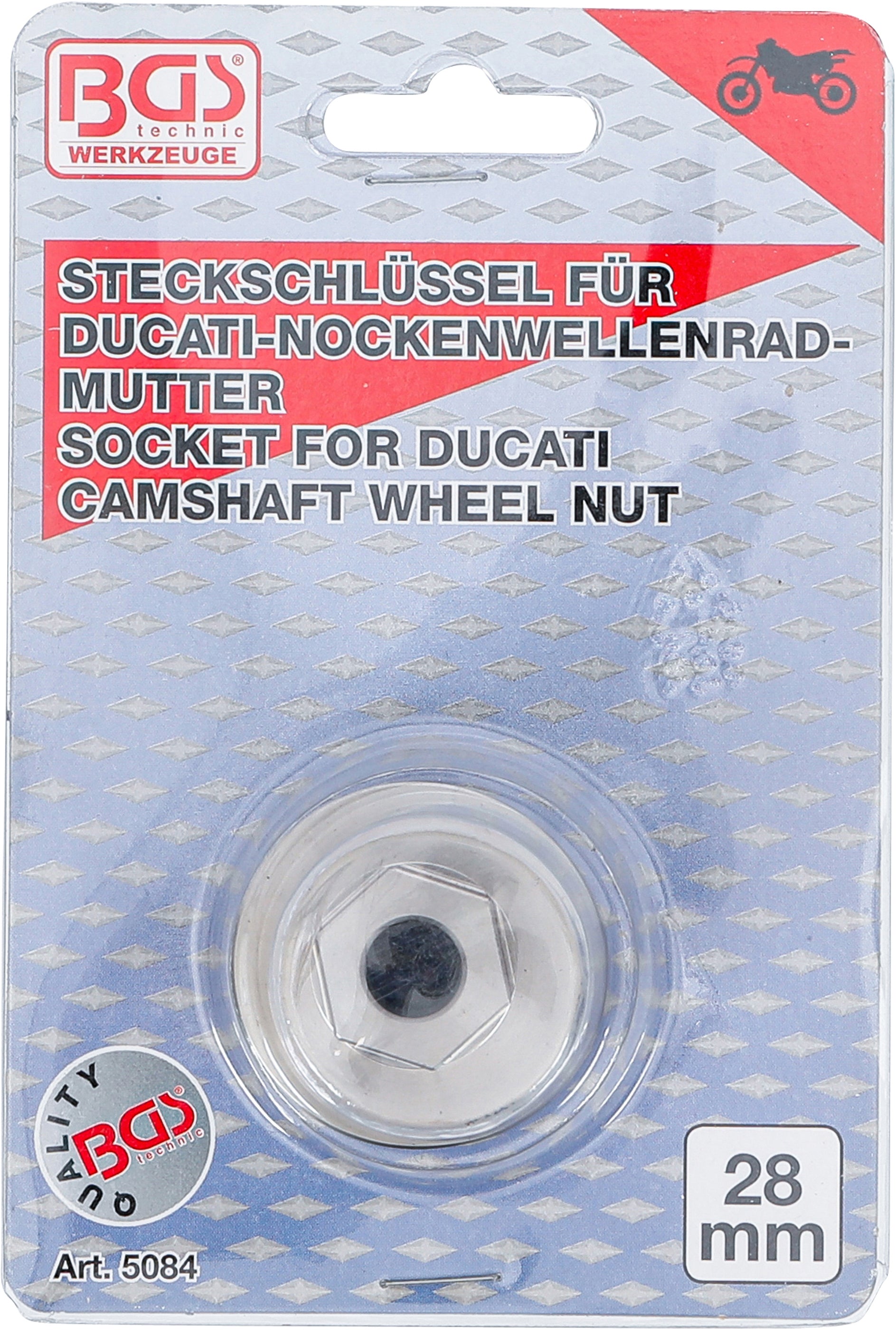 Spezial-Einsatz | für Ducati Nockenwellenradmuttern | 28 mm