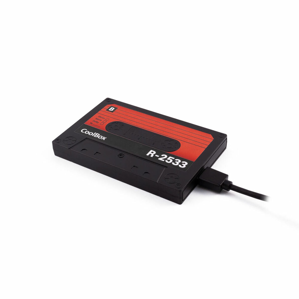 Festplatte CoolBox SlimChase R-2533 Schwarz/Rot 2,5