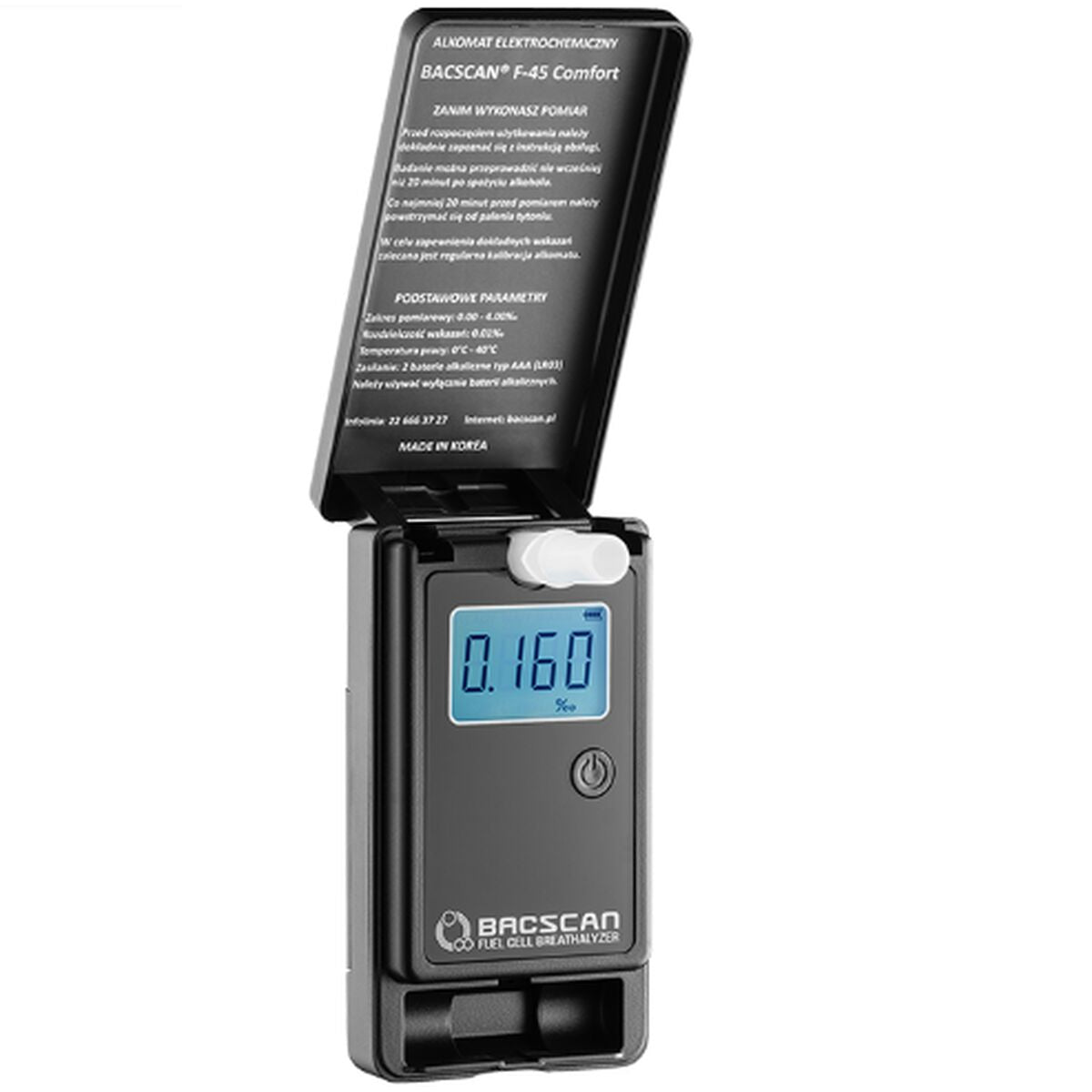 Tech Alkoholmeter Bacscan F-45 Comfort Schwarz