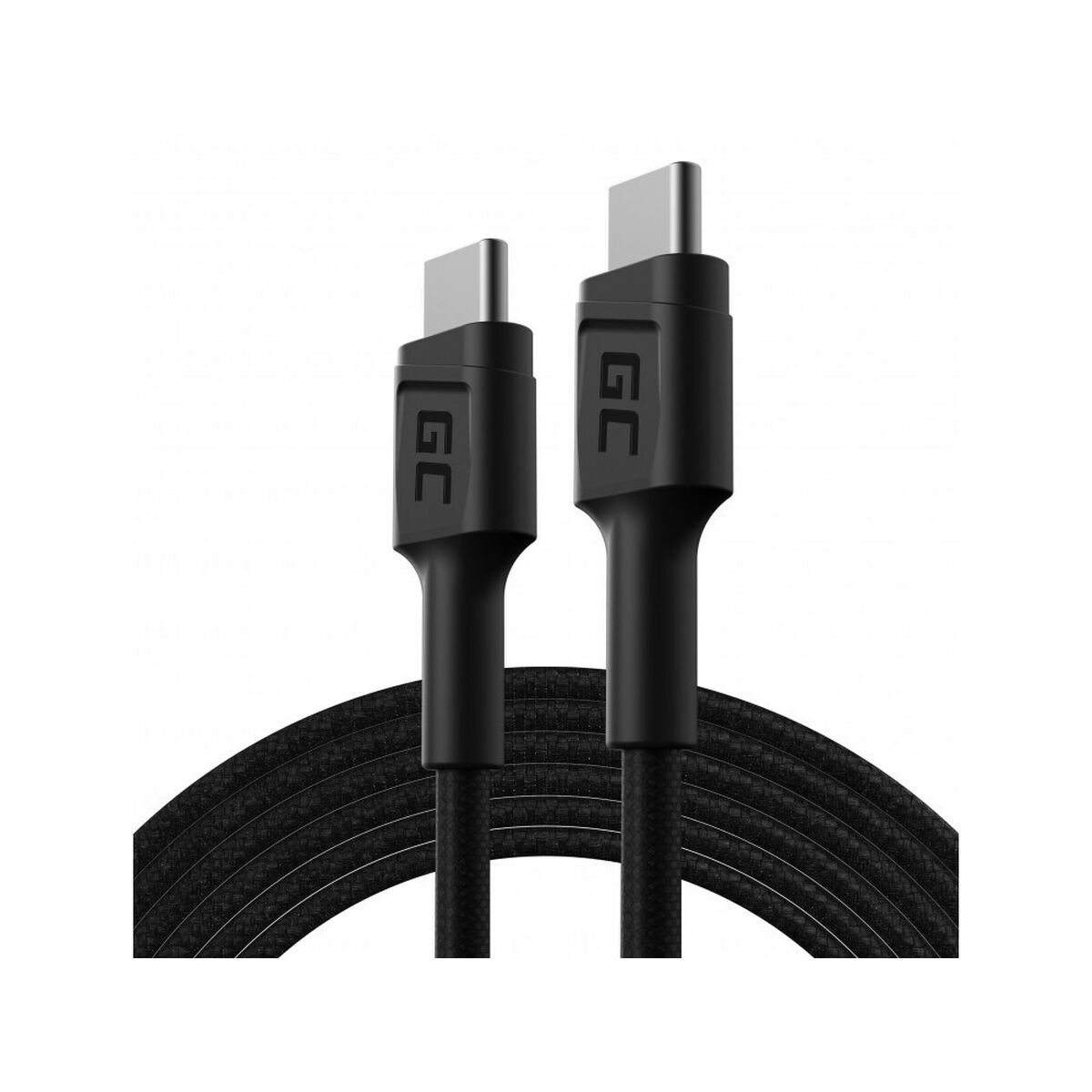 Adapter USB und USB-C Green Cell KABGC29 Schwarz 2 m