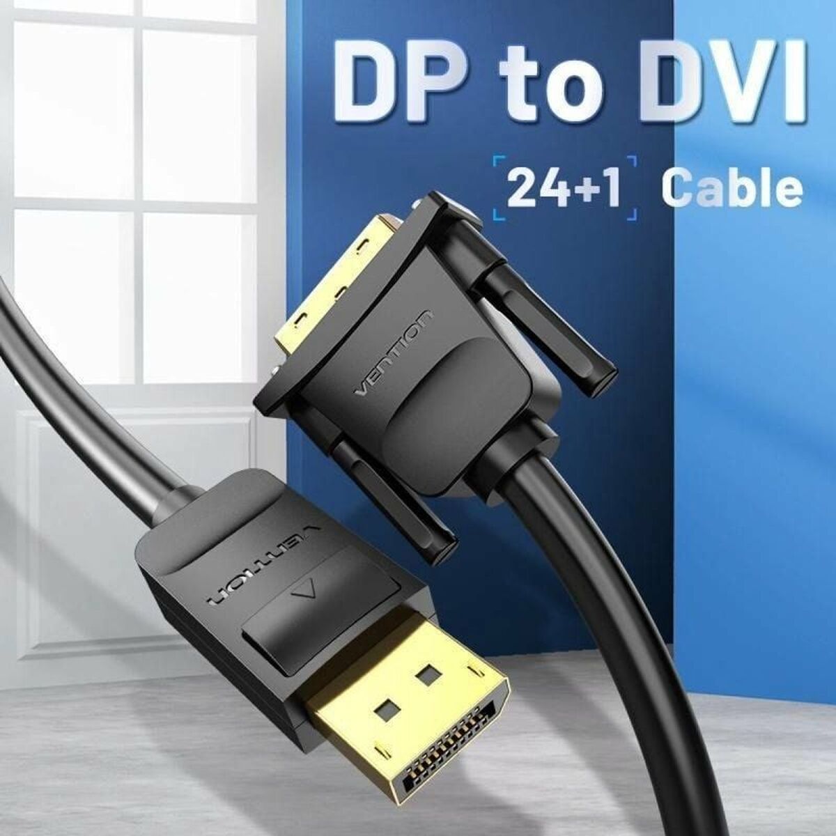 Adapter DisplayPort auf DVI Vention HAFBG Schwarz 1,5 m