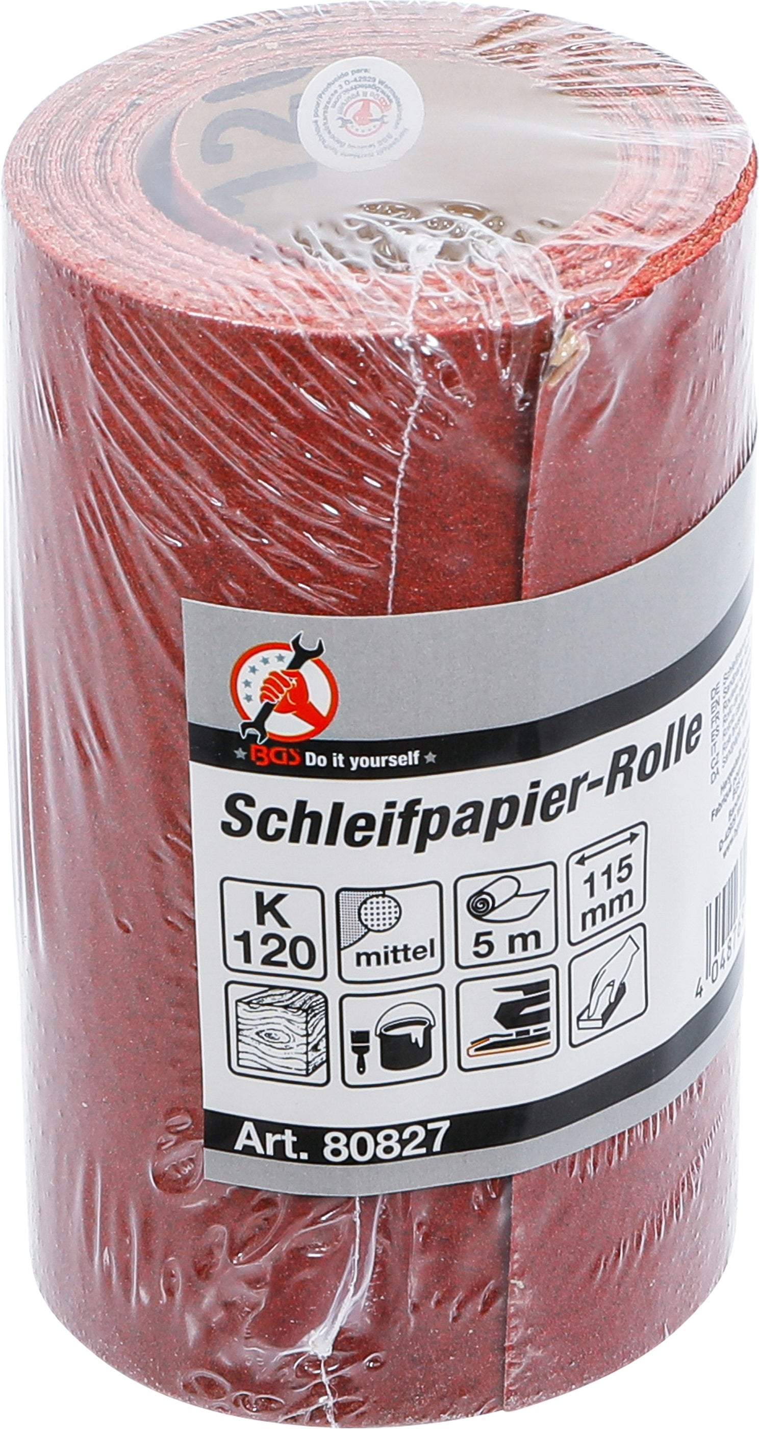 Schleifpapier-Rolle | 115 mm x 5 m | Körnung 120