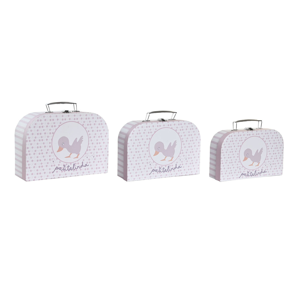 Set dekorativer Karten DKD Home Decor 28 x 9,5 x 20 cm Rosa Metall Bunt Pappe