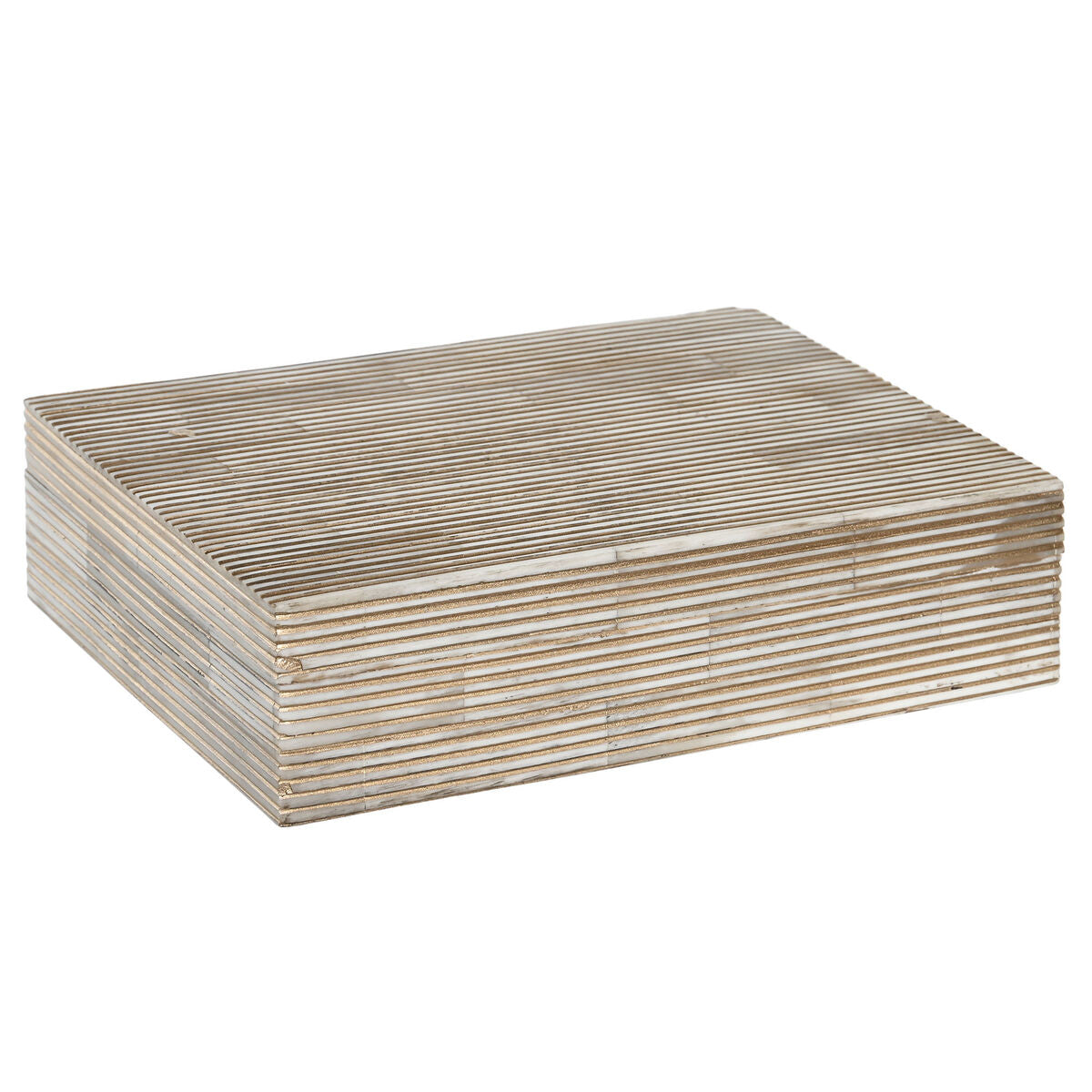 Box-Schmuckkästchen DKD Home Decor 20,5 x 13 x 5,5 cm Creme Knochen Harz