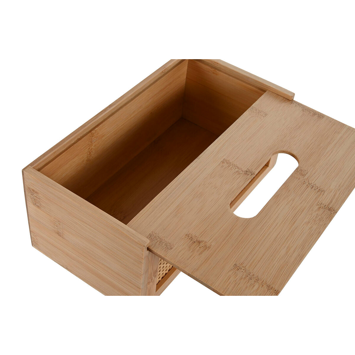 Tissue-Box Home ESPRIT Bambus Rattan 25 x 13 x 10 cm