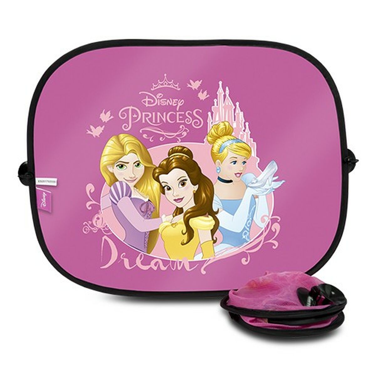 Seitlicher Sonnenschutz Disney Princess PRIN101 2 Stücke Rosa