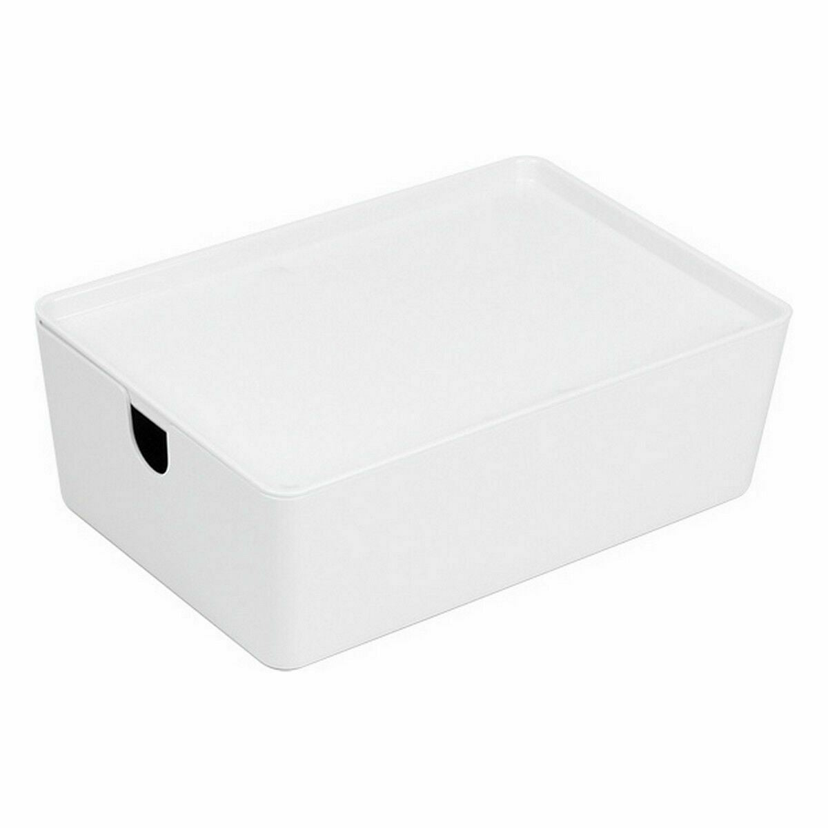 Stapelbare Organizer-Box Confortime mit Deckel 26 x 17,5 x 8,5 cm (10 Stück)