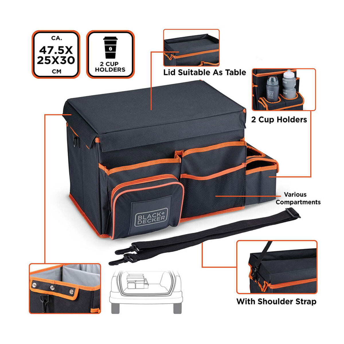 Auto Organizer Black & Decker Kühlgerät