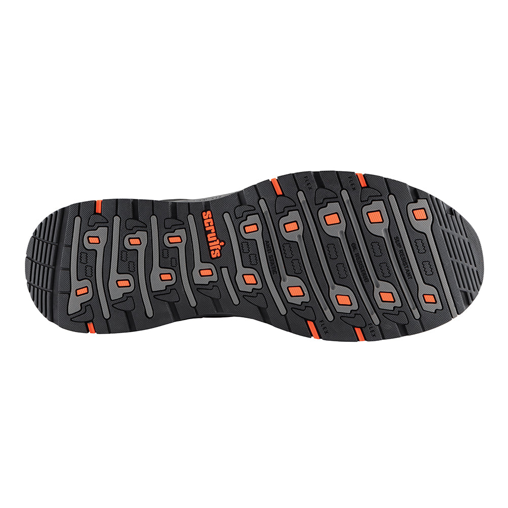 Sicherheits-Sportschuh; „Air“; schwarz/orange Größe 47 (12) - Scruffs