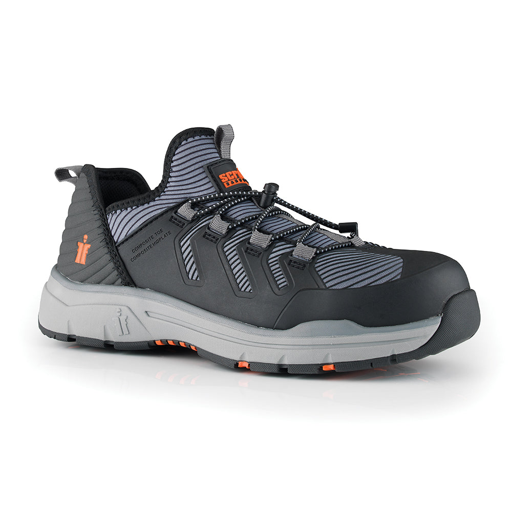 Damen Sicherheits-Sportschuh „Argon“; schwarz Größe 39 (6) - Scruffs