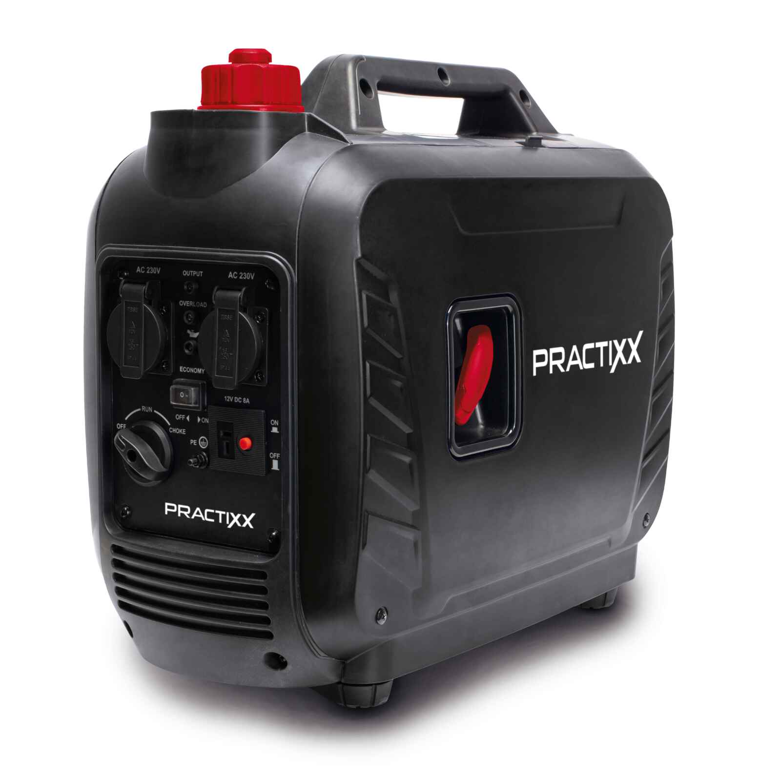 Inverter Stromerzeuger PX-SE-2100 Practixx-2000W | 2x230V Steckdose / 1x12V DC | Generator