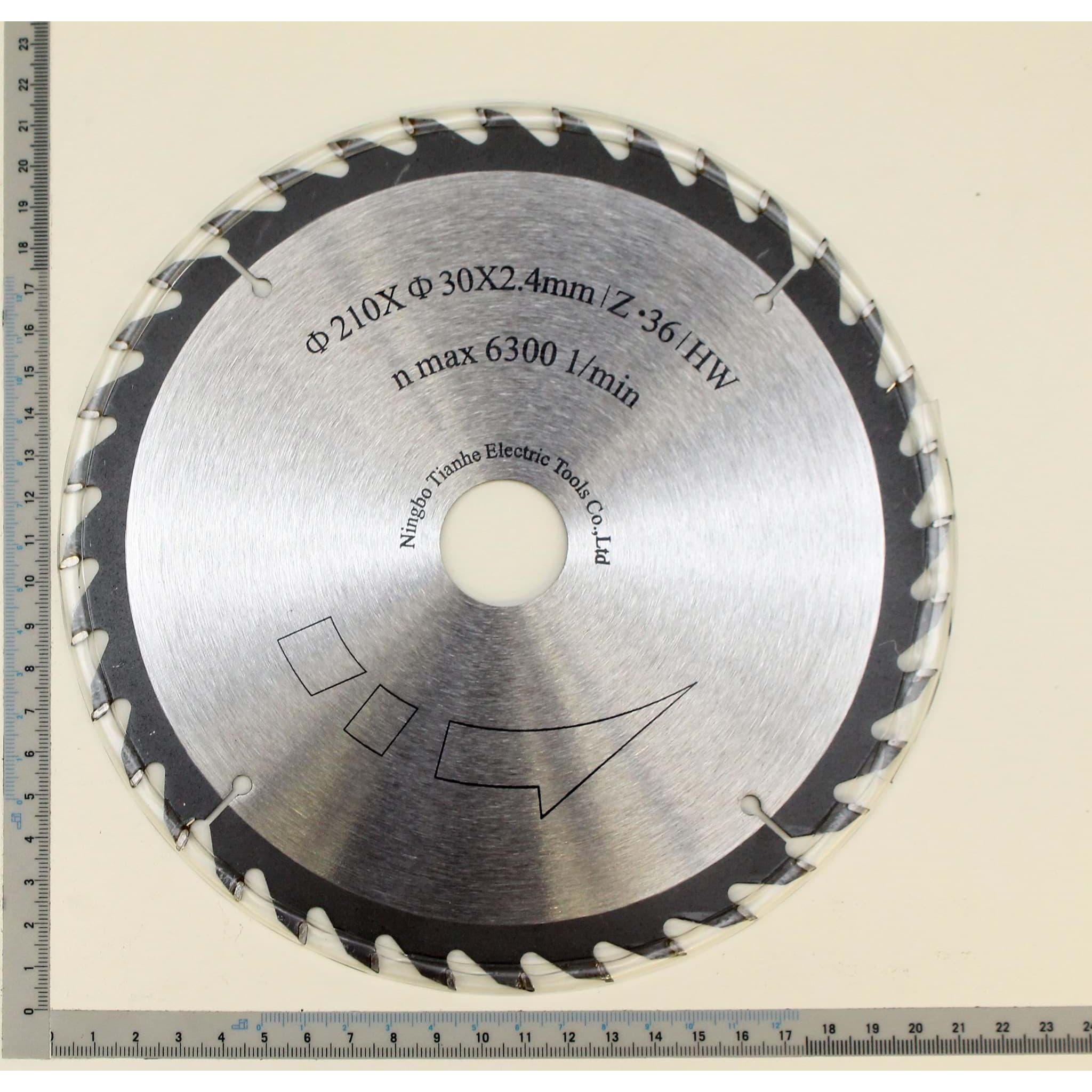 HW Kreissägeblatt Ø 210  x 30 x 2,4 x 1,6 mm / Z36