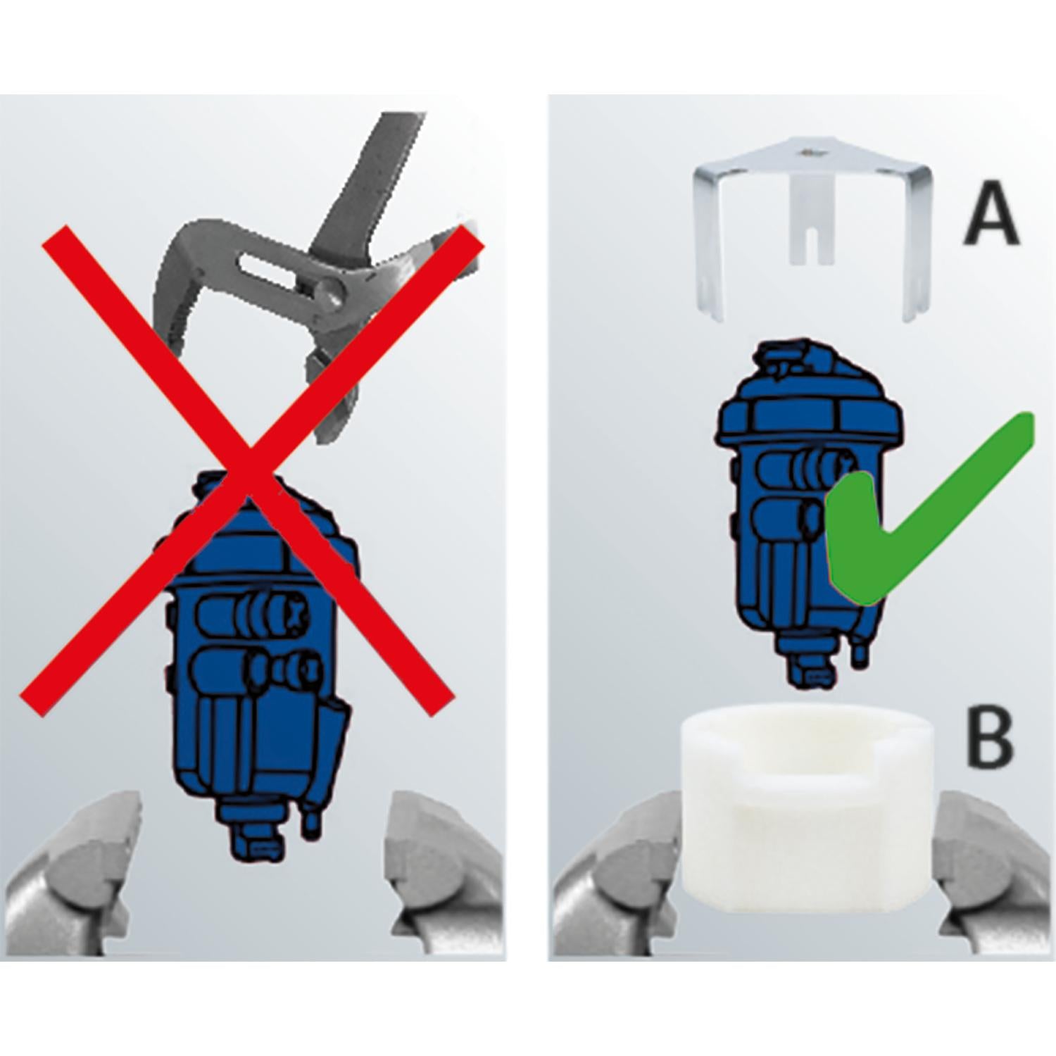 Kraftstofffilter-Werkzeug-Satz für JTD Motoren, 2-tlg