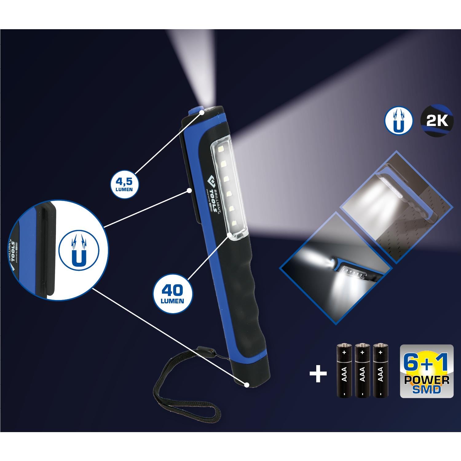 Lampe mit 6+1 SMD