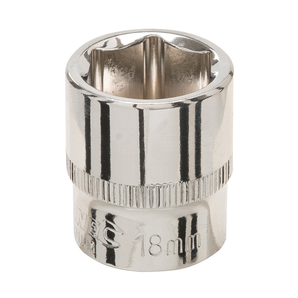 Sechskant-Steckschlüsseleinsatz; metrisch; 3/8-Zoll-Antrieb 18 mm - Silverline