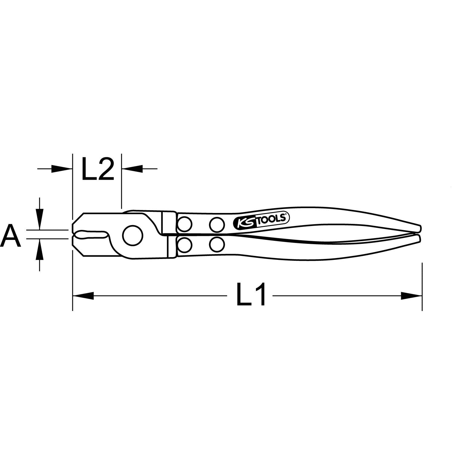 Ohrlos-Schlauchklemmen-Zange, 230mm