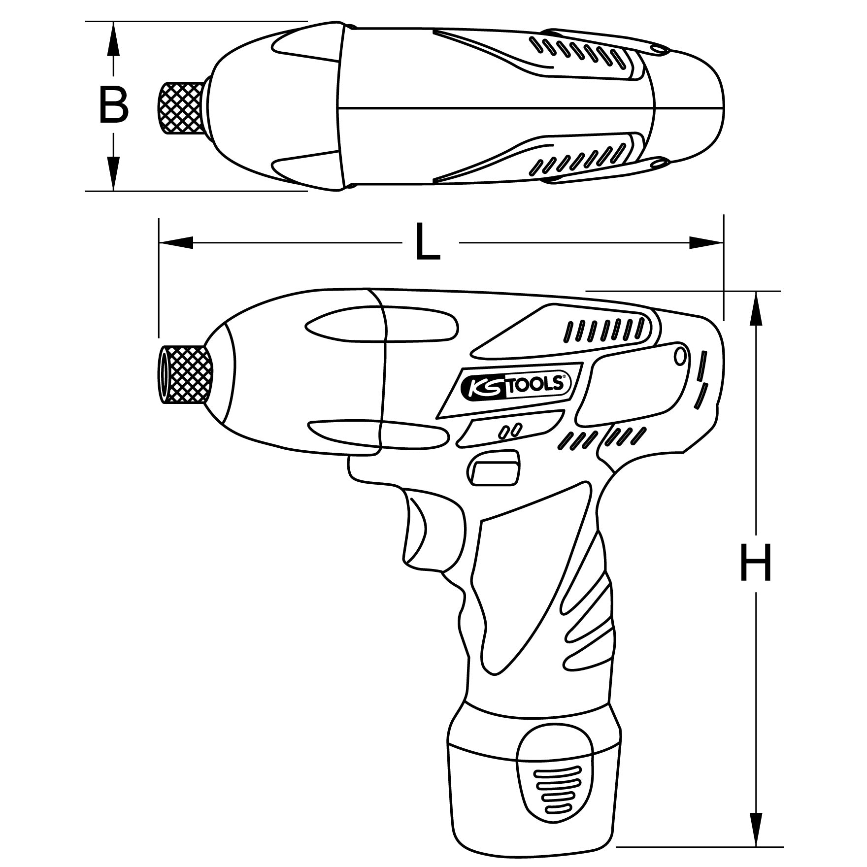 1/4'' Akku-Bit-Schlag-Schrauber, 117Nm, 1.870 U/min, ohne Akku und Ladegerät