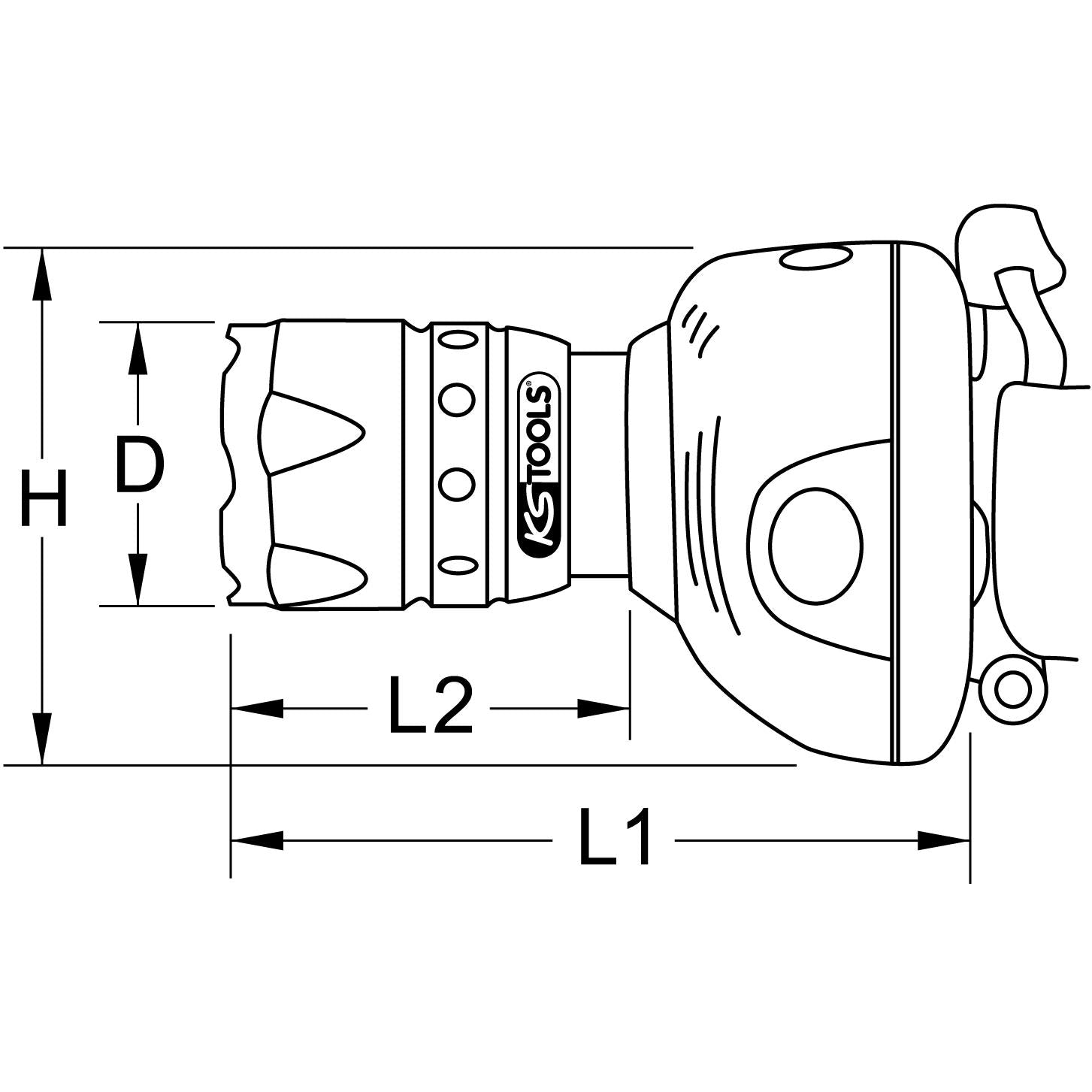 perfectLight Kopflampe mit Fokus 140 Lumen