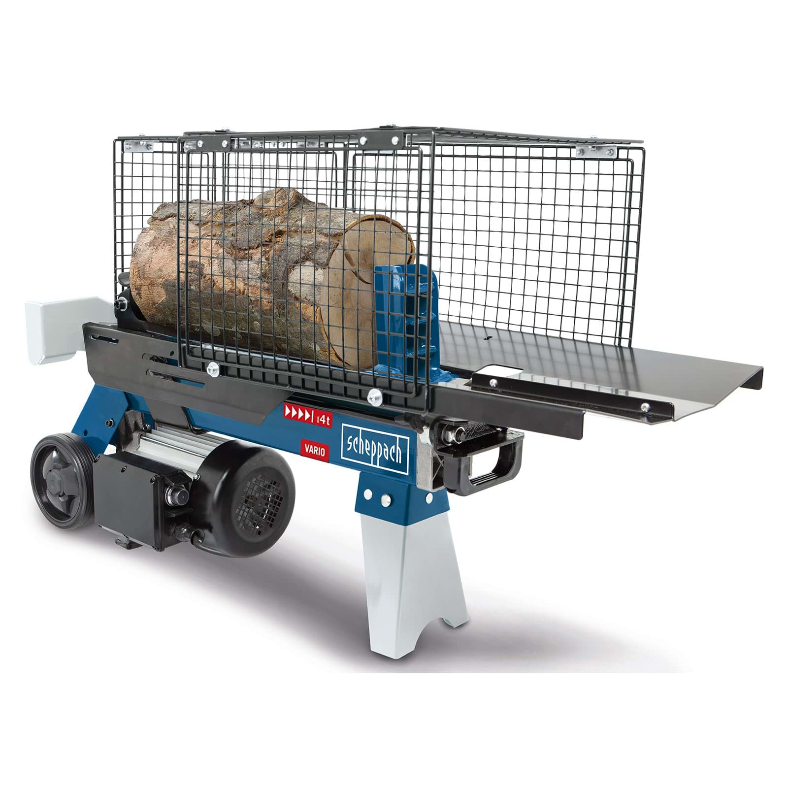 Holzspalter liegend HL460 Scheppach-230V | 4t Spaltkraft | 1500W | bis 370mm Holzlänge | Ø250mm