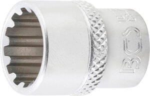 BGS 10113 Steckschlüssel-Einsatz Gear Lock | Antrieb Innenvierkant 6,3 mm (1/4") | SW 13 mm