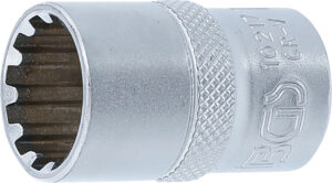 BGS 10217 Steckschlüssel-Einsatz Gear Lock | Antrieb Innenvierkant 12,5 mm (1/2") | SW 17 mm