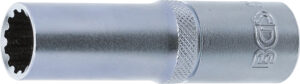 BGS 10254 Steckschlüssel-Einsatz Gear Lock, tief | Antrieb Innenvierkant 12,5 mm (1/2") | SW 14 mm