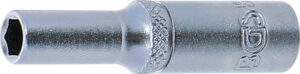 BGS 10503 Steckschlüssel-Einsatz Sechskant, tief | Antrieb Innenvierkant 6,3 mm (1/4") | SW 5,5 mm
