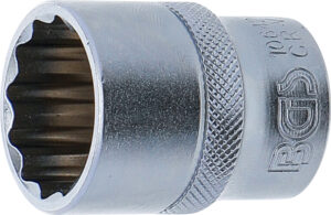 BGS 10642 Steckschlüssel-Einsatz Zwölfkant | Antrieb Innenvierkant 12,5 mm (1/2") | SW 22 mm