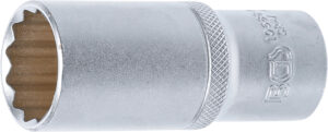 BGS 10688 Steckschlüssel-Einsatz Zwölfkant, tief | Antrieb Innenvierkant 12,5 mm (1/2") | SW 24 mm