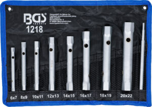 BGS 1218 Rohrsteckschlüssel-Satz | SW 6 x 7 - 20 x 22 mm | 9-tlg.