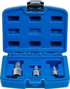 BGS 198 Verlängerungs-Satz mit Magnethalter | 6,3 mm (1/4") / 10 mm (3/8") / 12,5 mm (1/2") | 3-tlg.