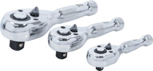 BGS 215 Mini-Umschaltknarren-Satz | 6,3 mm (1/4") / 10 mm (3/8") / 12,5 mm (1/2") | 3-tlg.