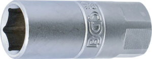 BGS 2426 Zündkerzen-Einsatz Sechskant | Antrieb Innenvierkant 12,5 mm (1/2") | SW 18 mm