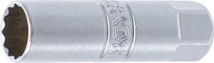 BGS 2791 Zündkerzen-Einsatz Zwölfkant | Antrieb Innenvierkant 10 mm (3/8") | SW 14 mm