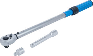 BGS 2837 Drehmomentschlüssel-Satz | mit Adapter + Verlängerung | Abtrieb Außenvierkant 12,5 mm (1/2") | 40 - 220 Nm | 3-tlg.