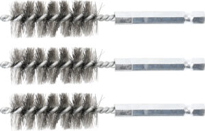 BGS 3078-18-S Stahlbürste | 18 mm | Antrieb Außensechskant 6,3 mm (1/4") | 3-tlg.