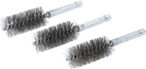 BGS 3078-19-S Stahlbürste | 19 mm | Antrieb Außensechskant 6,3 mm (1/4") | 3-tlg.
