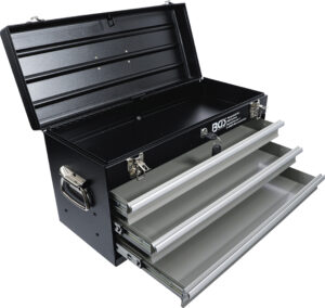 BGS 3312 Metall-Werkzeugkoffer, leer | 3 Schubladen