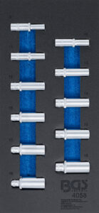 BGS 4058 Werkstattwageneinlage 1/3: Steckschlüssel-Einsätze Sechskant | 10 mm (3/8") | 8 - 19 mm | tief | 11-tlg.