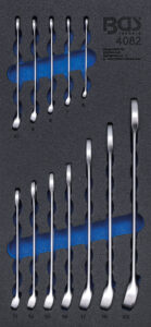 BGS 4082 Werkstattwageneinlage 1/3: Maul-Ringschlüssel-Satz | SW 6 - 22 mm | 12-tlg.