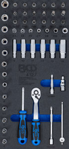 BGS 4127 Werkstattwageneinlage 1/3: Steckschlüssel-Satz | 6,3 mm (1/4") | 50-tlg.