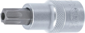 BGS 4329 Bit-Einsatz | Antrieb Innenvierkant 12,5 mm (1/2") | T-Profil (für Torx) mit Bohrung T55