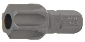 BGS 4460 Bit | Länge 30 mm | Antrieb Außensechskant 8 mm (5/16") | T-Profil (für Torx) mit Bohrung T60