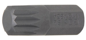 BGS 4854 Bit | Länge 30 mm | Antrieb Außensechskant 10 mm (3/8") | Innenvielzahn (für XZN) M12